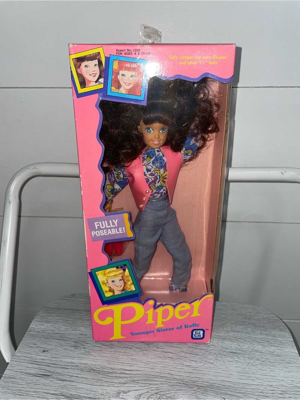 Vintage Kid Core Piper Younger Sister Of Kelly 9.5" Doll 1992